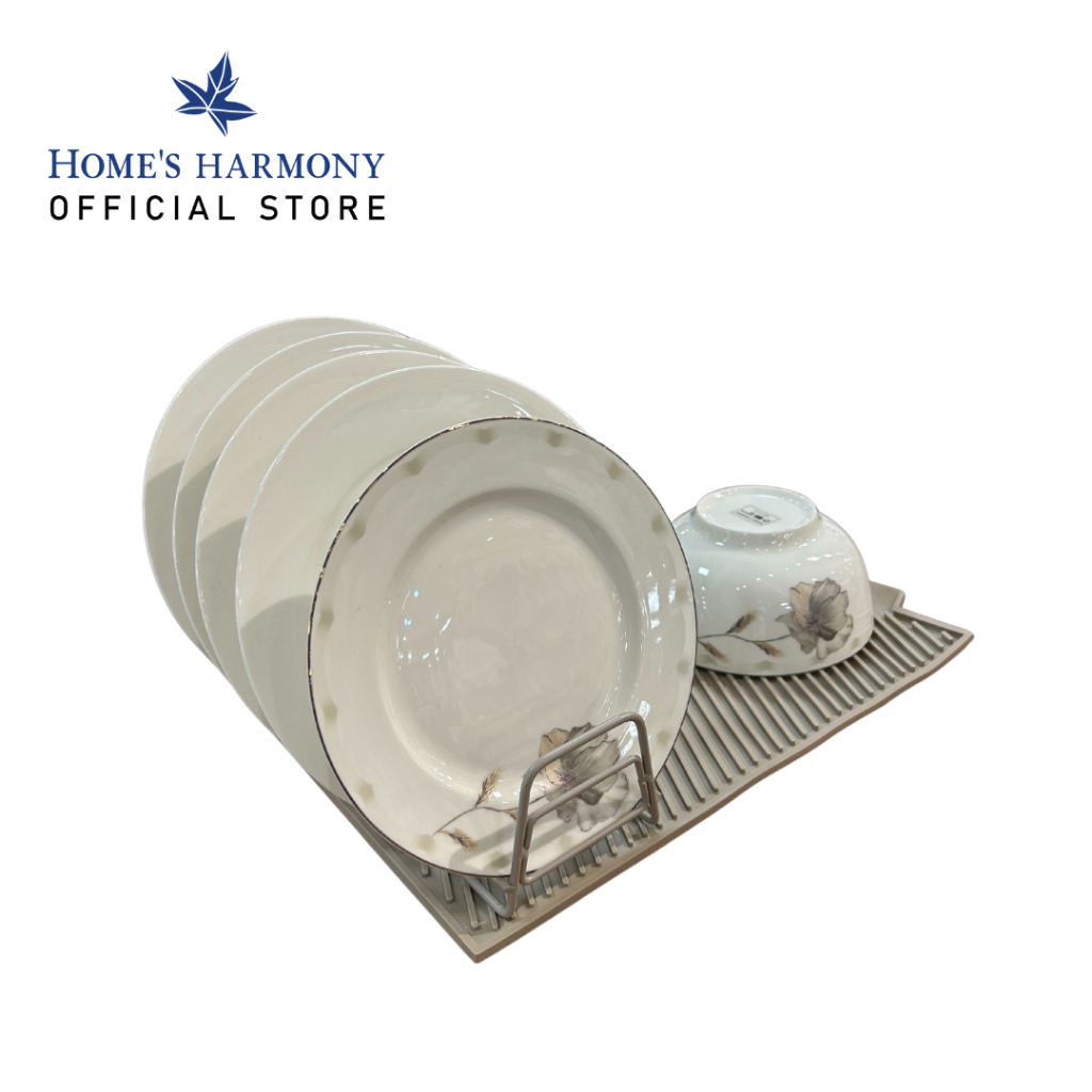 Casa Studio Dion Dish Rack With Silicon Drying Mat Rak Pinggan | Shopee ...