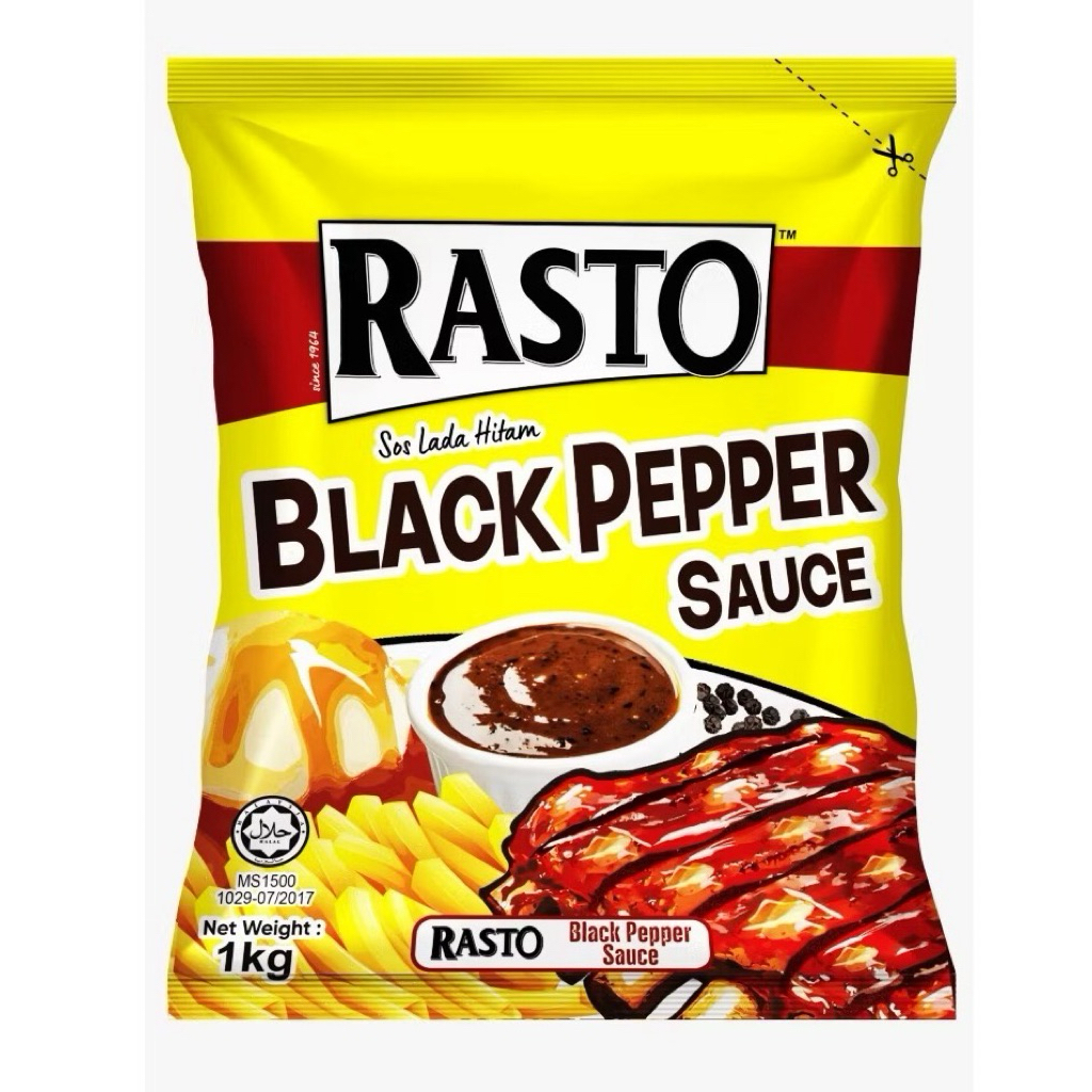 Rasto Black Pepper Sauce Pouch 1kg | Shopee Malaysia