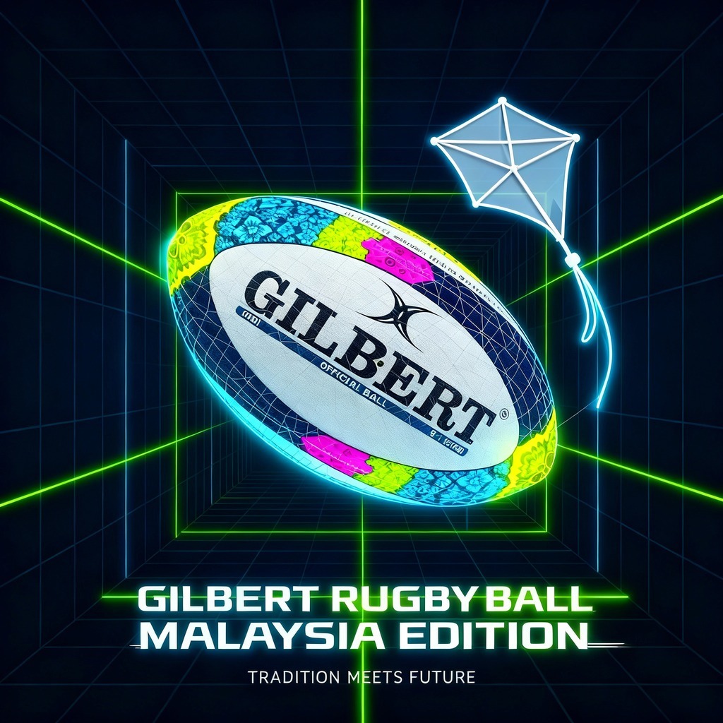 GILBERT MIDI WAU BULAN – SOUVENIR BALL OF MALAYSIA RUGBY | Shopee Malaysia