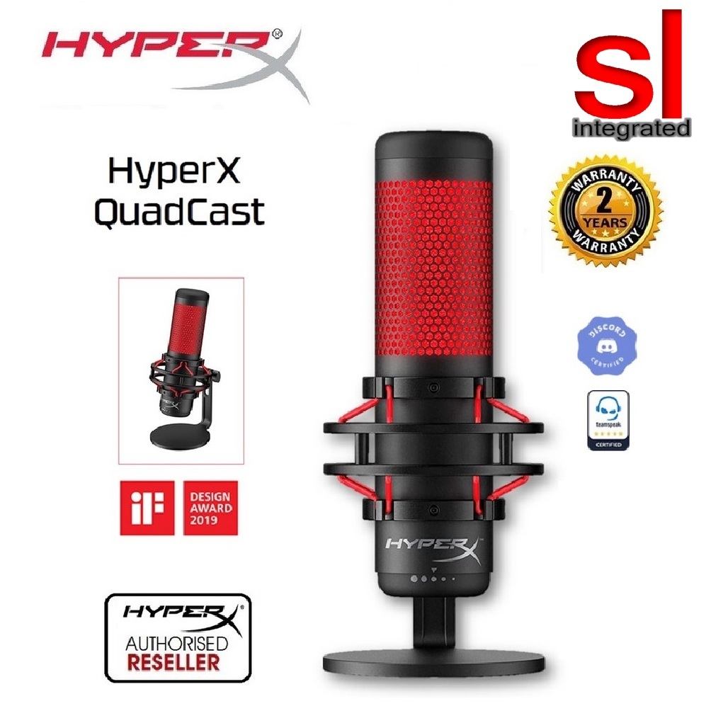 HYPER X QUADCAST USB CONDENSER GAMING MICROPHONE (4P5P6AA) | Shopee ...