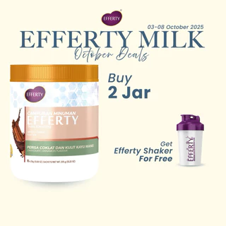 Efferty Minuman Campuran Susu Kambing - Perisa Coklat & Kayu Manis