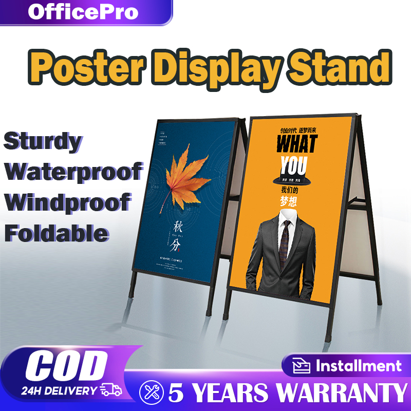 Display Stand Adjustable Poster Display Stand Windproof 60*90cm Menu ...