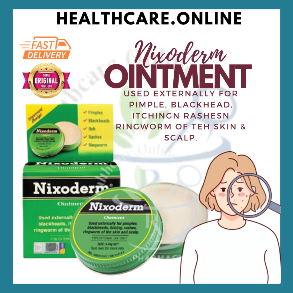 NIXODERM OINTMENT 5.38G/17.7G [ USED EXTERNALLY FOR PIMPLE, BLACKHEADS ...