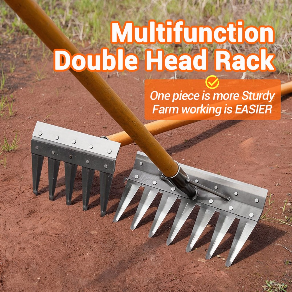 Multifunctional Weeding Garden Hoe Rake Garu Cangkul Taman Alat ...
