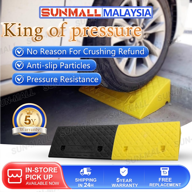 4000LBS Portable Curb Ramps Heavy Duty Rubber Road Driveway Curb Ramp ...