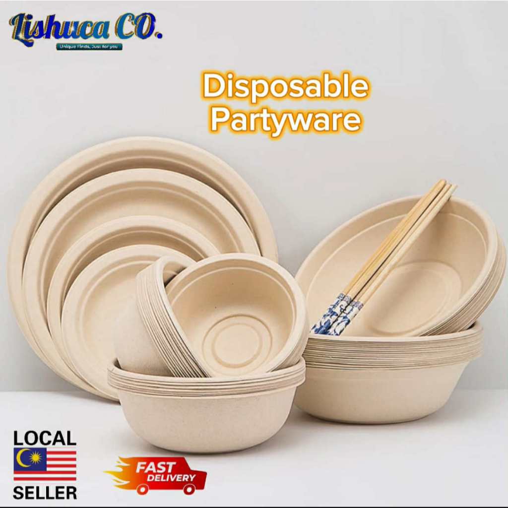 Local Seller Disposable Partyware Party Supplies Kraft Paper Bowl ...