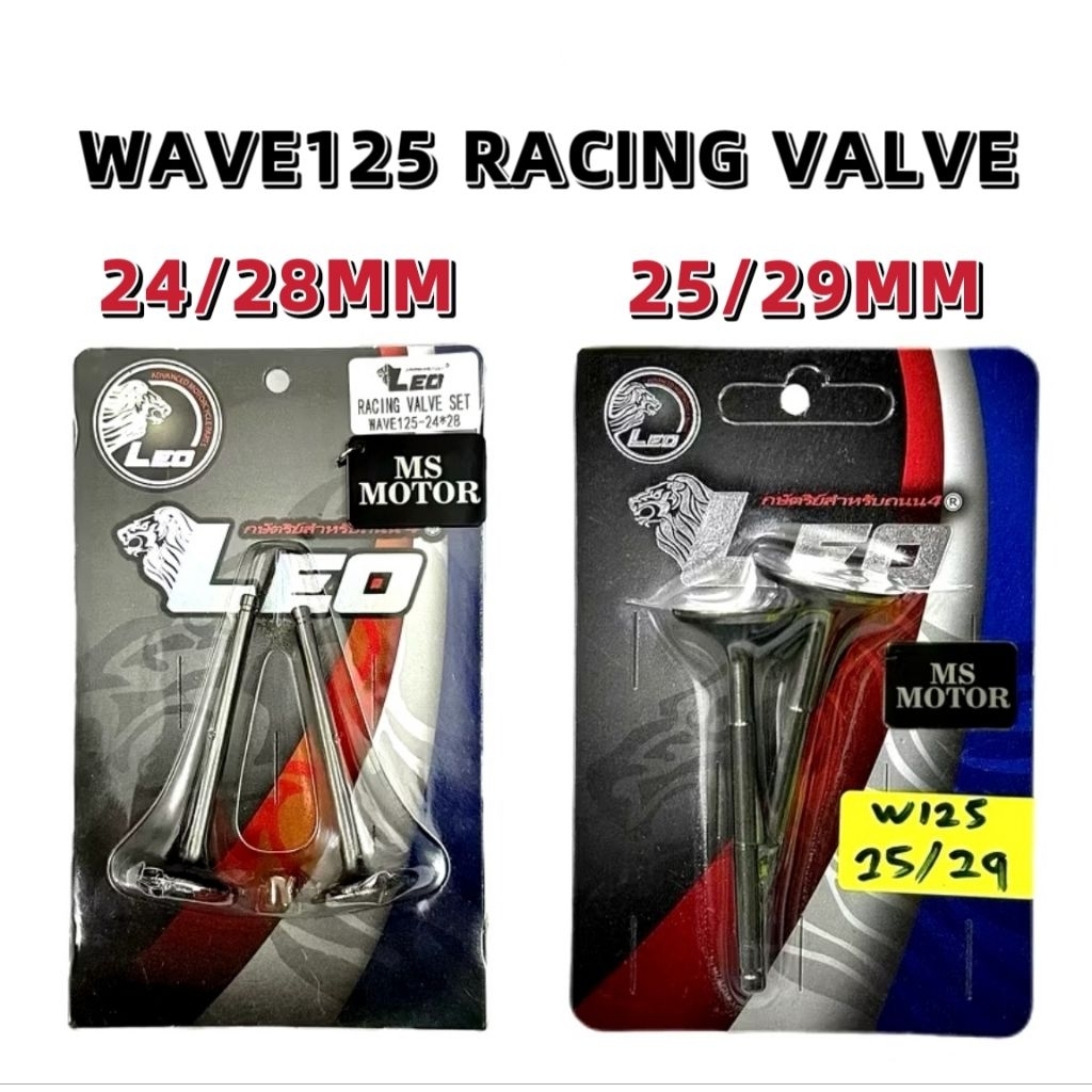 WAVE125 RACING VALVE SET LEO ESPADA VALVE RACING 24MM 28MM 25MM 29MM ...