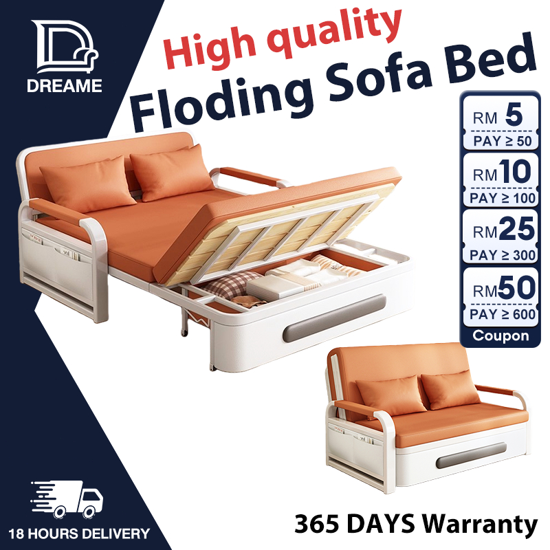 𝑫𝑹𝑬𝑨𝑴𝑬 Sofa Bed Storage Katil Foldable Katil Multi Fungsi Sofa Foldable ...