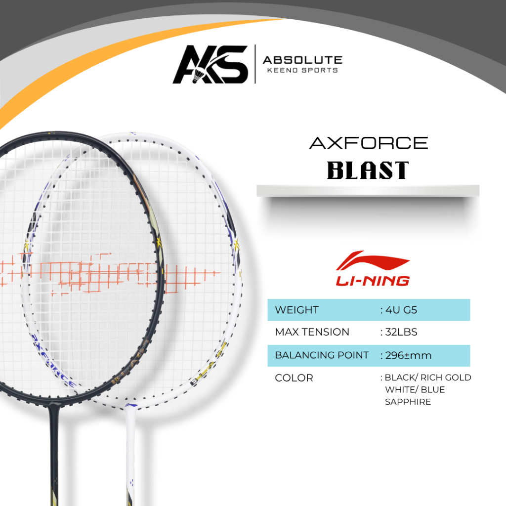 Li-Ning AXFORCE BLAST Badminton Racket | Shopee Malaysia