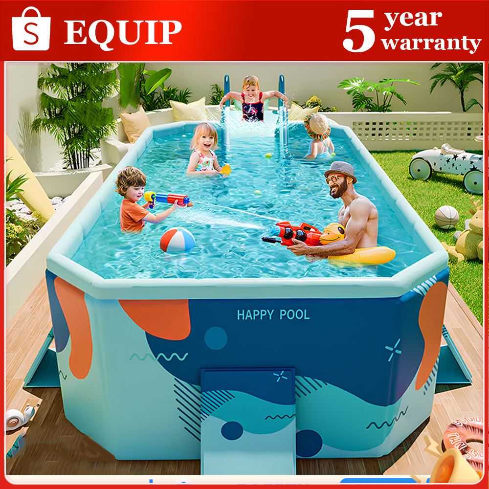 Swimming Pool Non Inflatable Foldable Double-Layer PVC Durable Indoor ...
