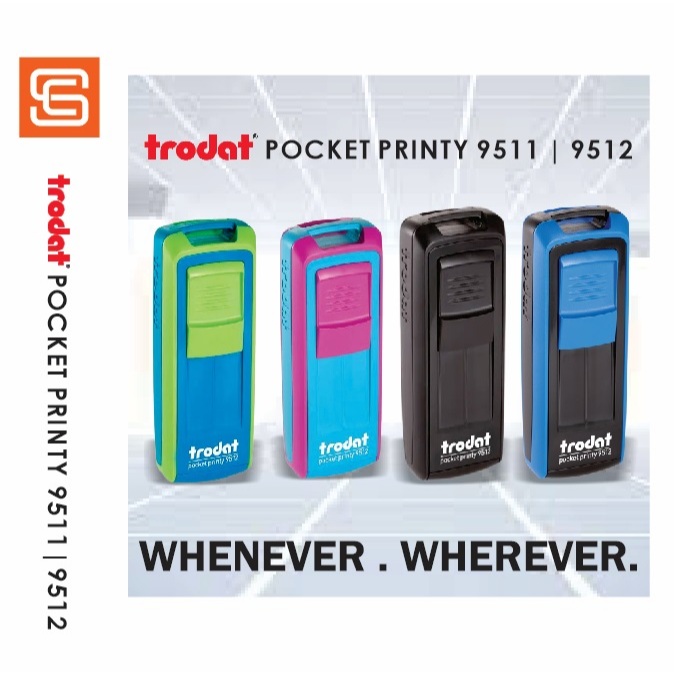 TRODAT POCKET PRINTY 9511 | 9512 | SPARE PAD 9511 9512 | COLOP REFILL ...