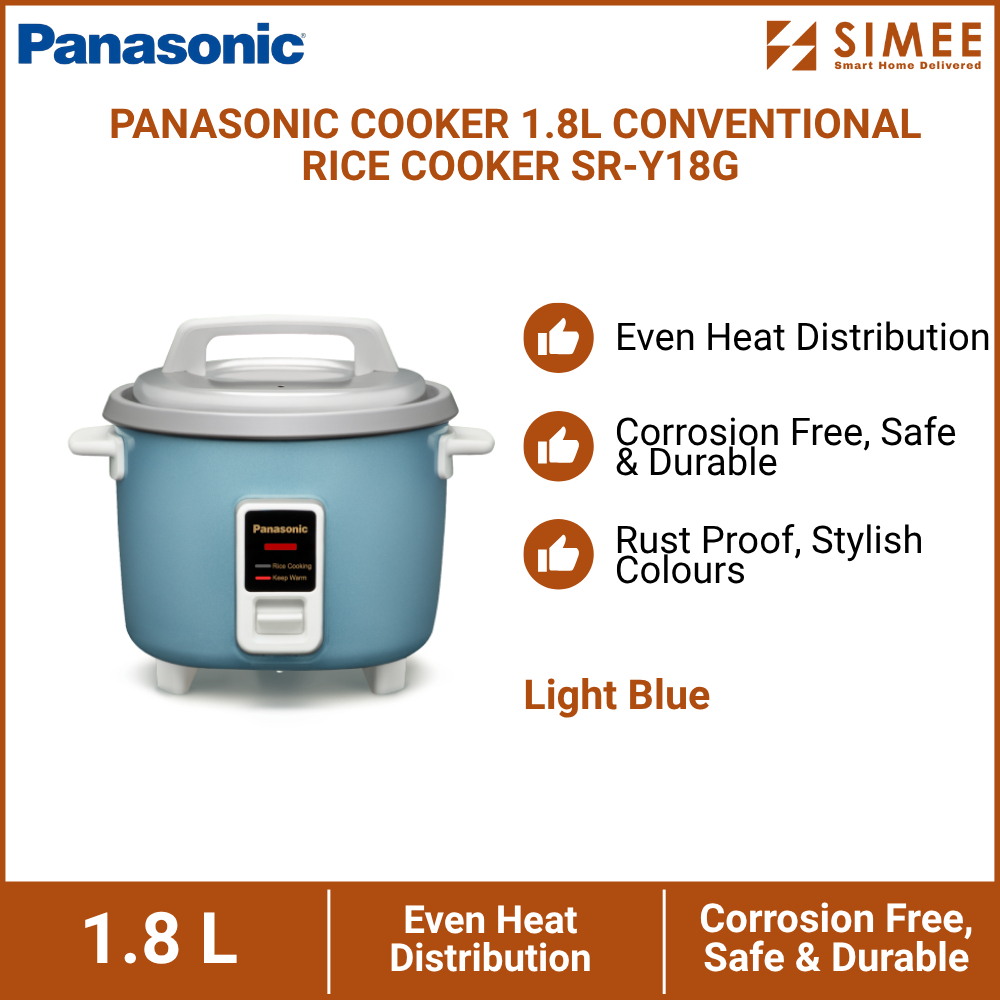 PANASONIC RICE COOKER 1.8L CONVENTIONAL RICE COOKER SR-Y18G | Shopee ...
