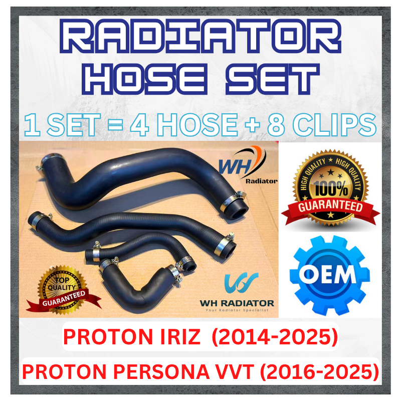 PROTON IRIZ (2014-2025) / PERSONA VVT (2016-2025) Radiator HOSE SET 100 ...