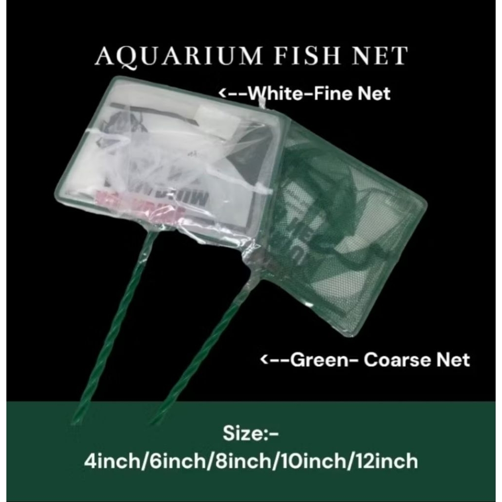 Aquarium Fish Net- Green Net (Kasar)/ White Net (Halus) | Shopee Malaysia