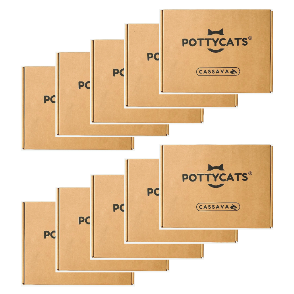 Pottycats Cassava Cat Litter (Jumbo Pack 60L, 25kg) [Recommended For ...