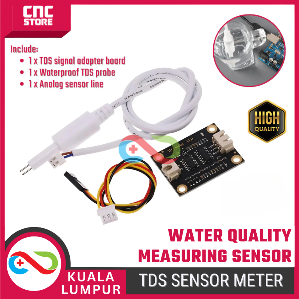 TDS Sensor Meter V1.0 – Water Quality Measurement Sensor for Arduino ...