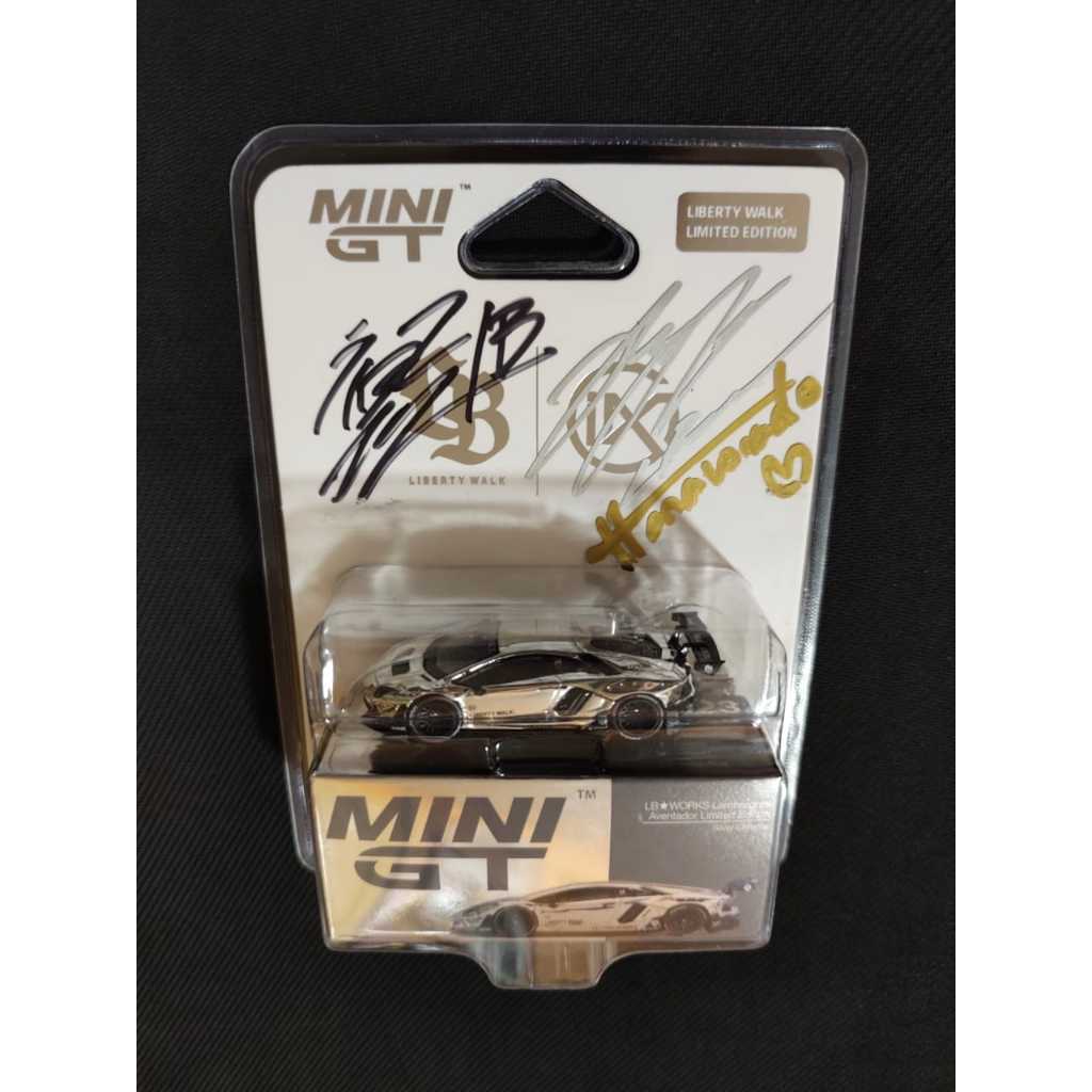Mini GT #1023 LB Works Lamborghini Aventador-Silver Chrome IMX