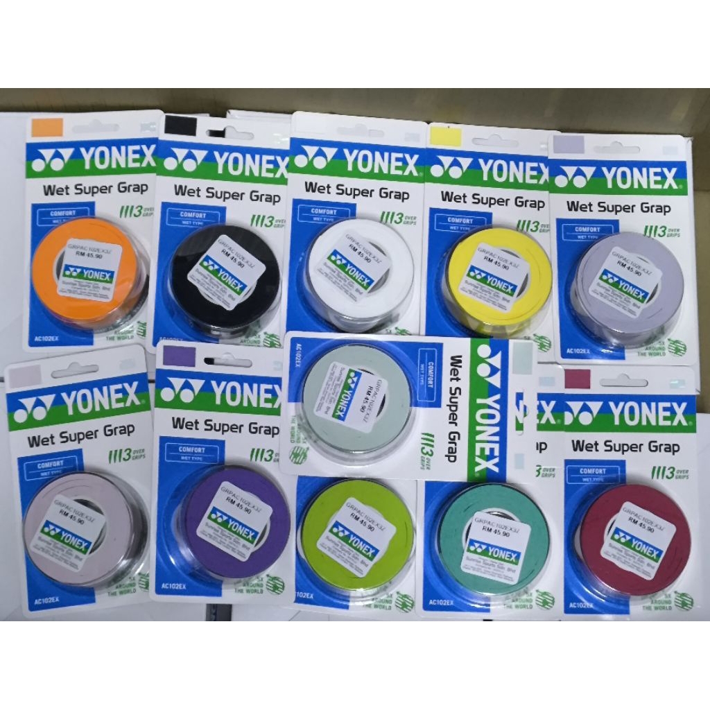 YONEX GRIP OVERGRIP AC102EX 3IN1 NEW COLOR | Shopee Malaysia