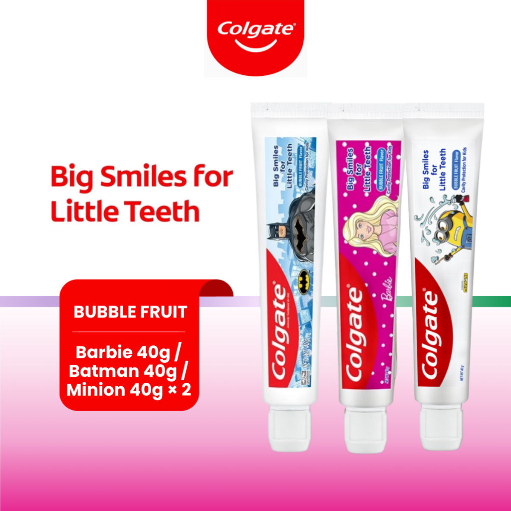 COLGATE Kids Toothpaste 40g (Barbie / Batman / Minion) | Shopee Malaysia