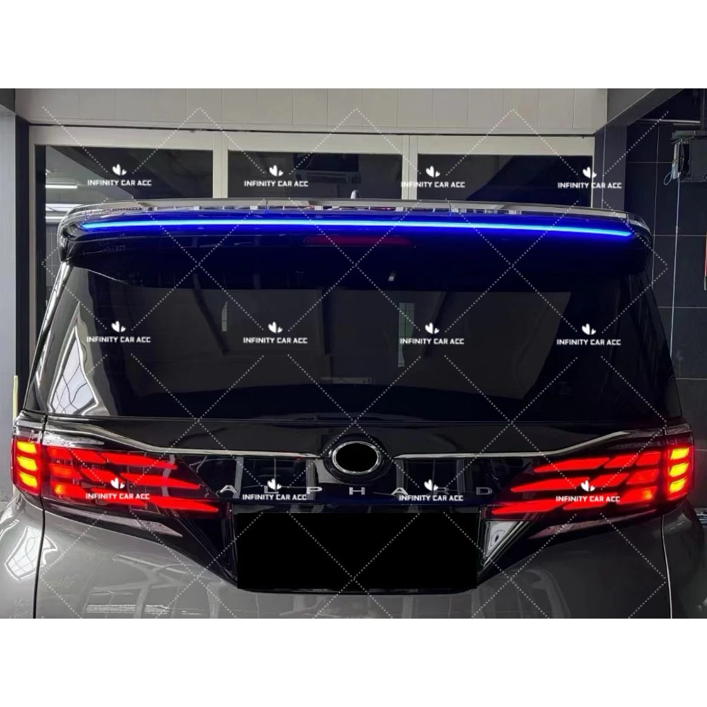 Toyota Alphard Vellfire AGH40 Modellista Rear Bonet Spoiler With led ...