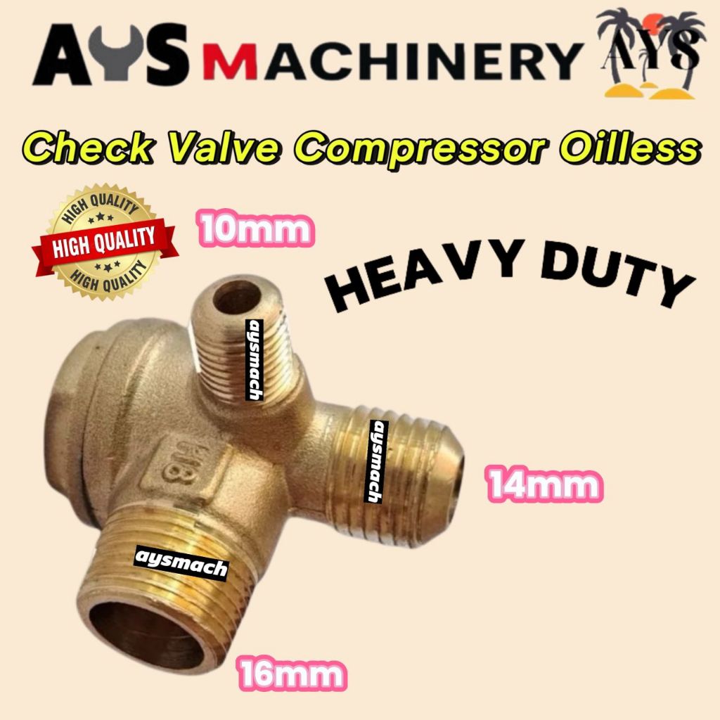 Air Compressor Check Valve CutOff Valve Better Replacement/Air ...