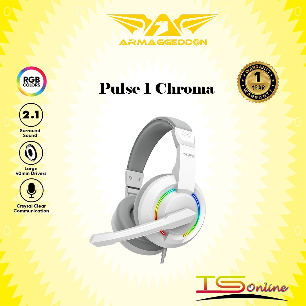 Armaggeddon Pulse 1 Chroma Gaming Stereo Headset With Mic | Shopee Malaysia