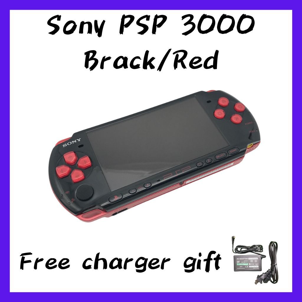 [Direct from Japan] Used Sony PSP PlayStation Portable Black Red PSP ...