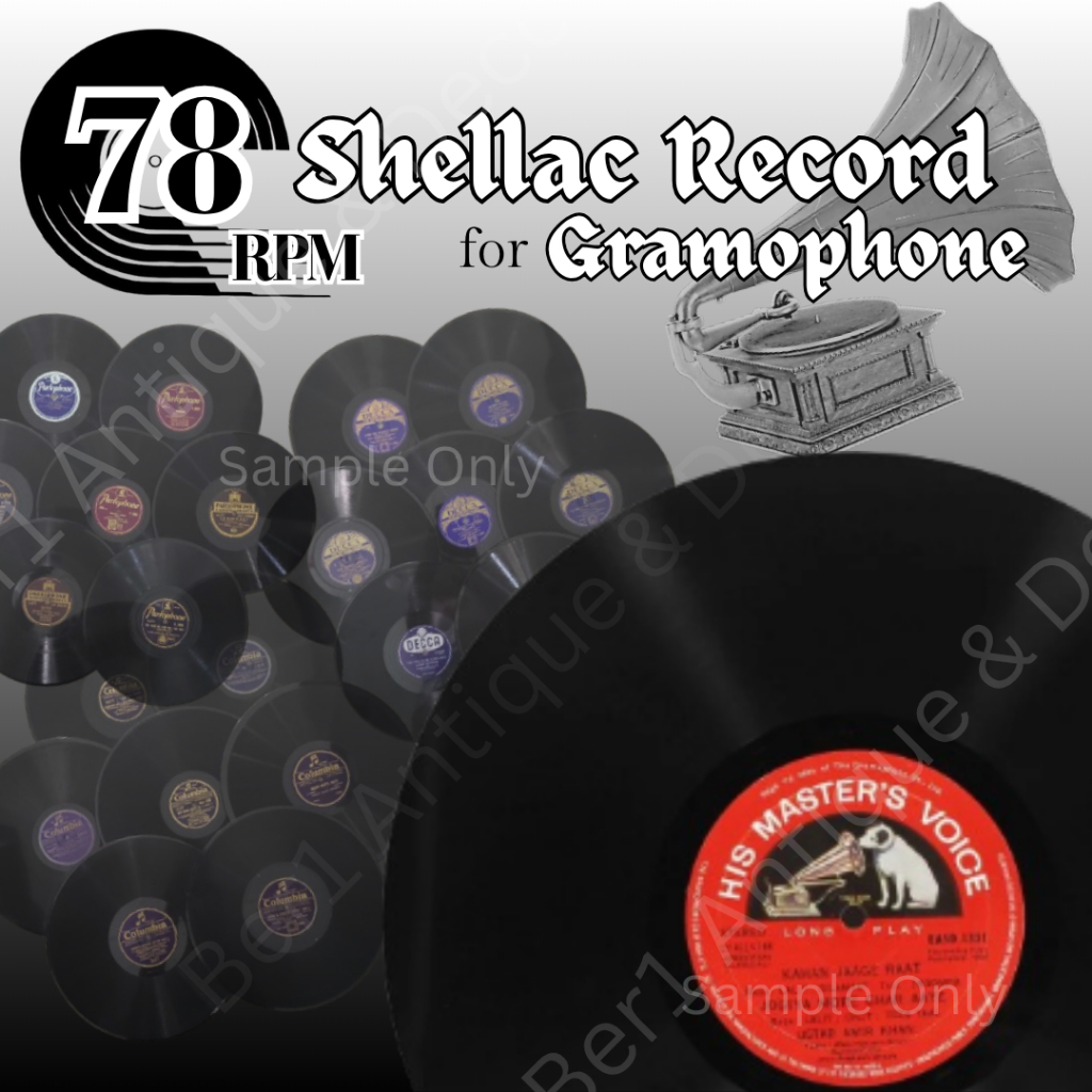 Random Select Shellac Record 78rpm Collection Antique Vintage Piring ...