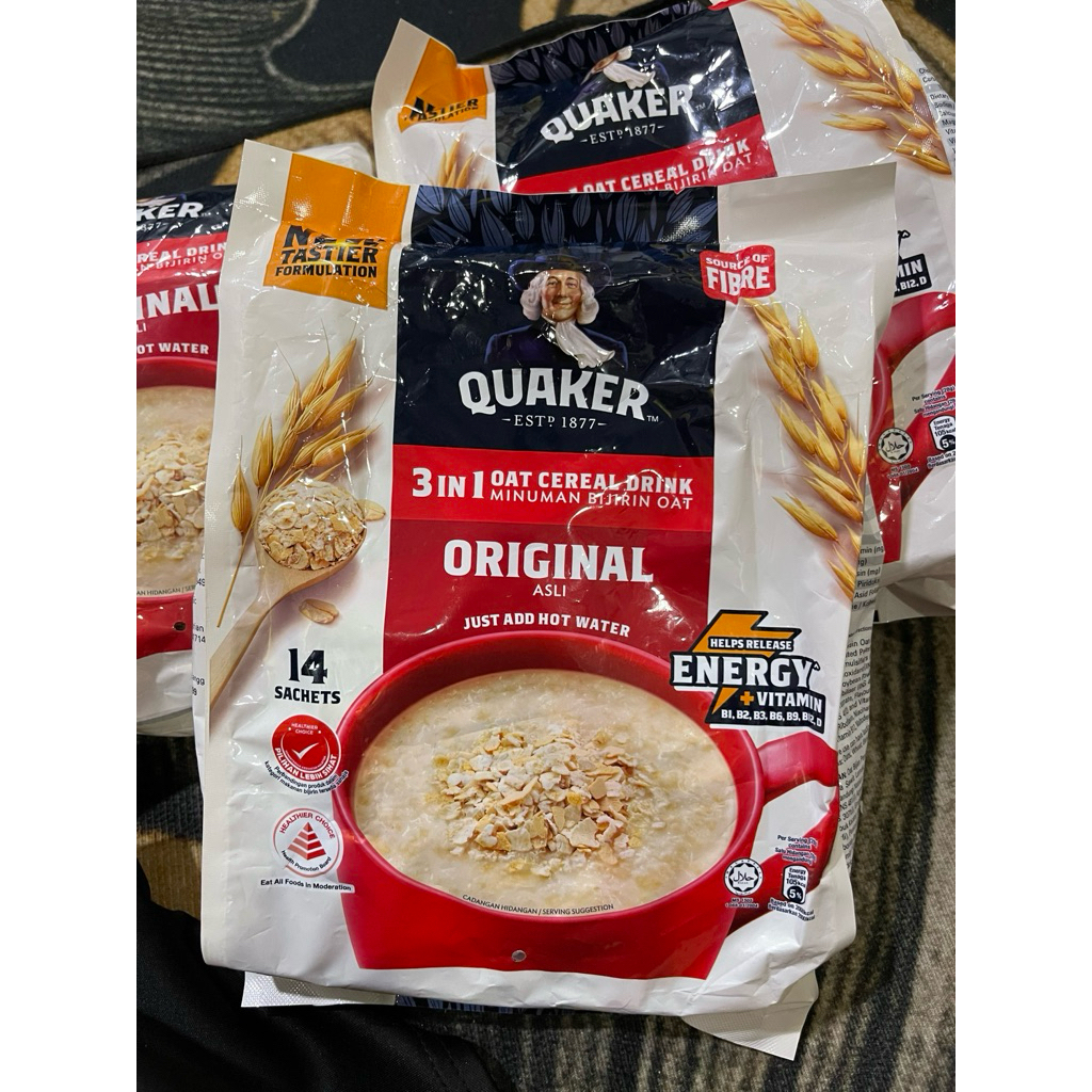 quaker 3in1 14sachets exp bln3/2027 | Shopee Malaysia