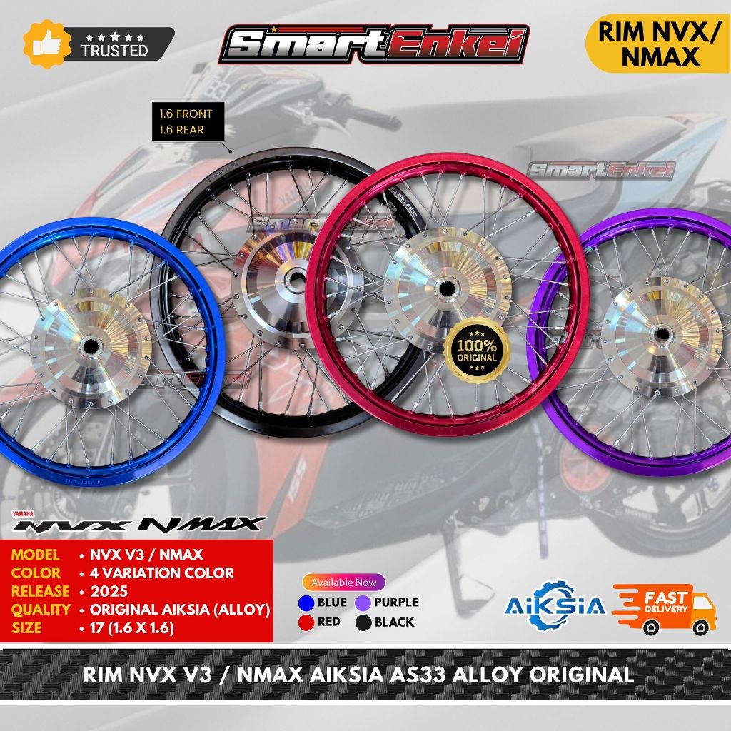 RIM NVX V3/NMAX AIKSIA AS33 ALLOY ORIGINAL | Shopee Malaysia