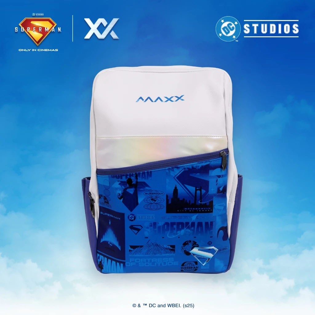 MAXX X SUPERMAN SERIES BACKPACK WHITE/BLUE MLBP07 | Shopee Malaysia