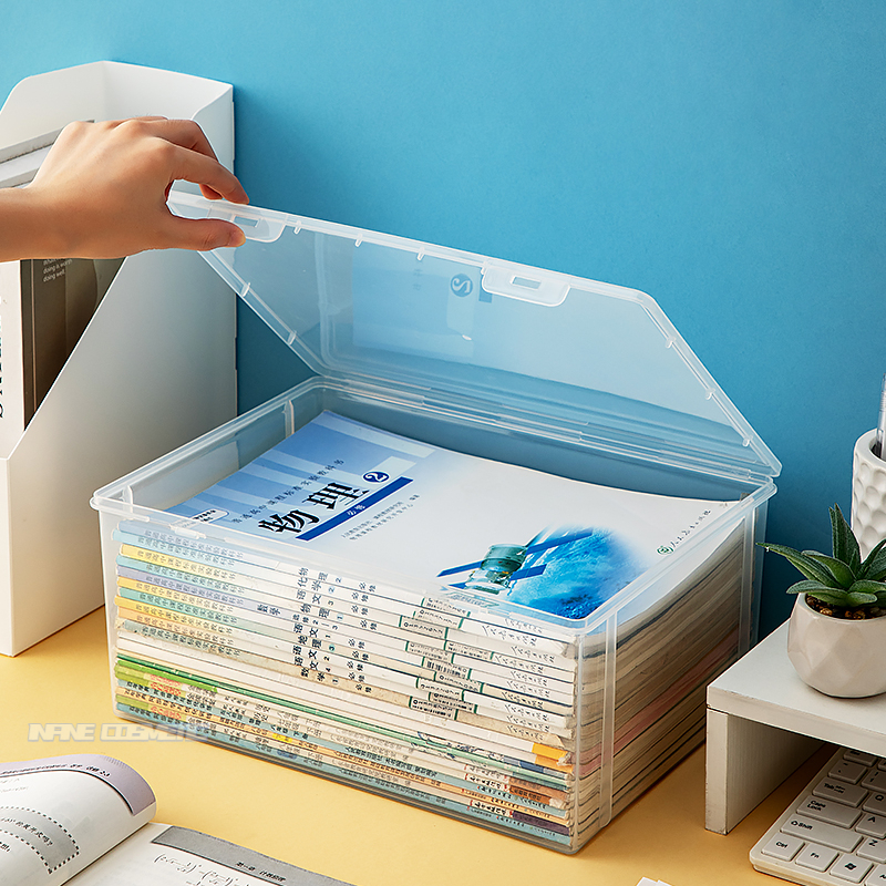 A4 Paper Storage Box Organizer Book Exercise Books Office School Desk ...