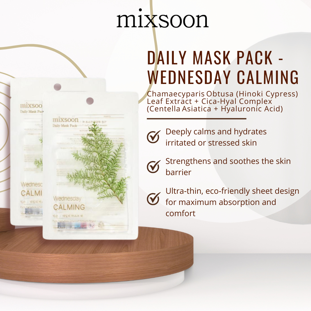 MIXSOON Daily Mask Pack - Wednesday Calming (Per Piece) | Shopee Malaysia