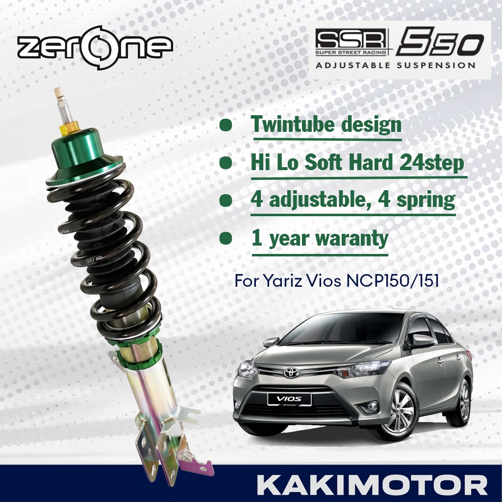 ZERONE SSR550 TOYOTA VIOS NCP150 13+ / VIOS AC100 H/L/S/H ADJUSTABLE ...