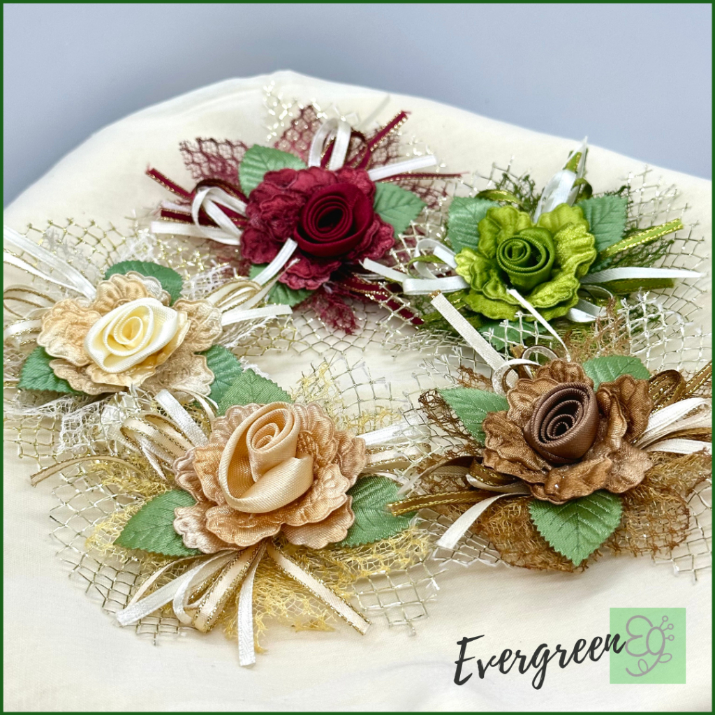 [LAST STOCK] BH004 Handmade Corsage with Safety Pin / Bunga Rozek ...