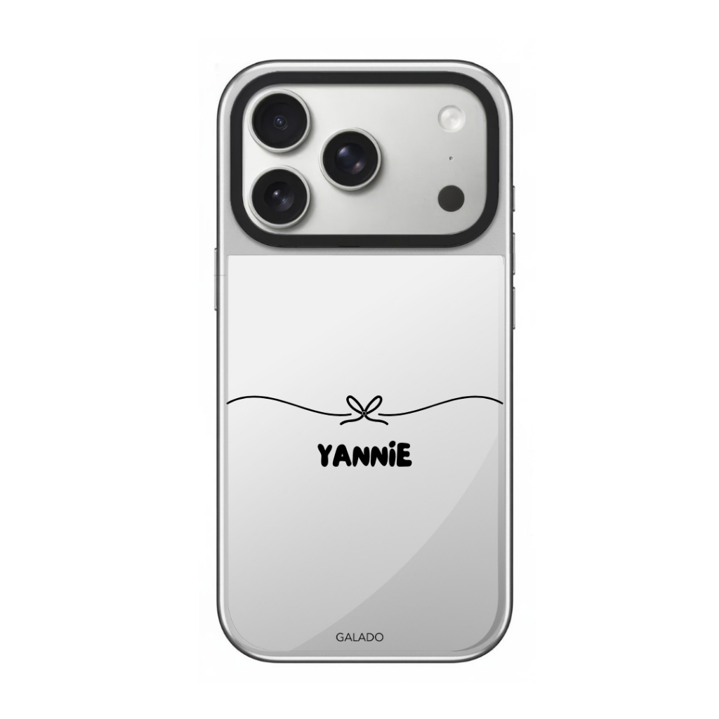 GALADO Silver Bow for iPhone 17 Pro Max/16/15/14/13 Pro Max (Shock ...
