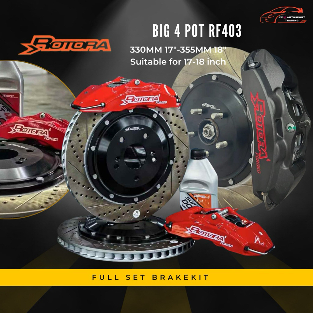 Rotora RF403 4 Big Pot Full Set Brake Kit | Shopee Malaysia
