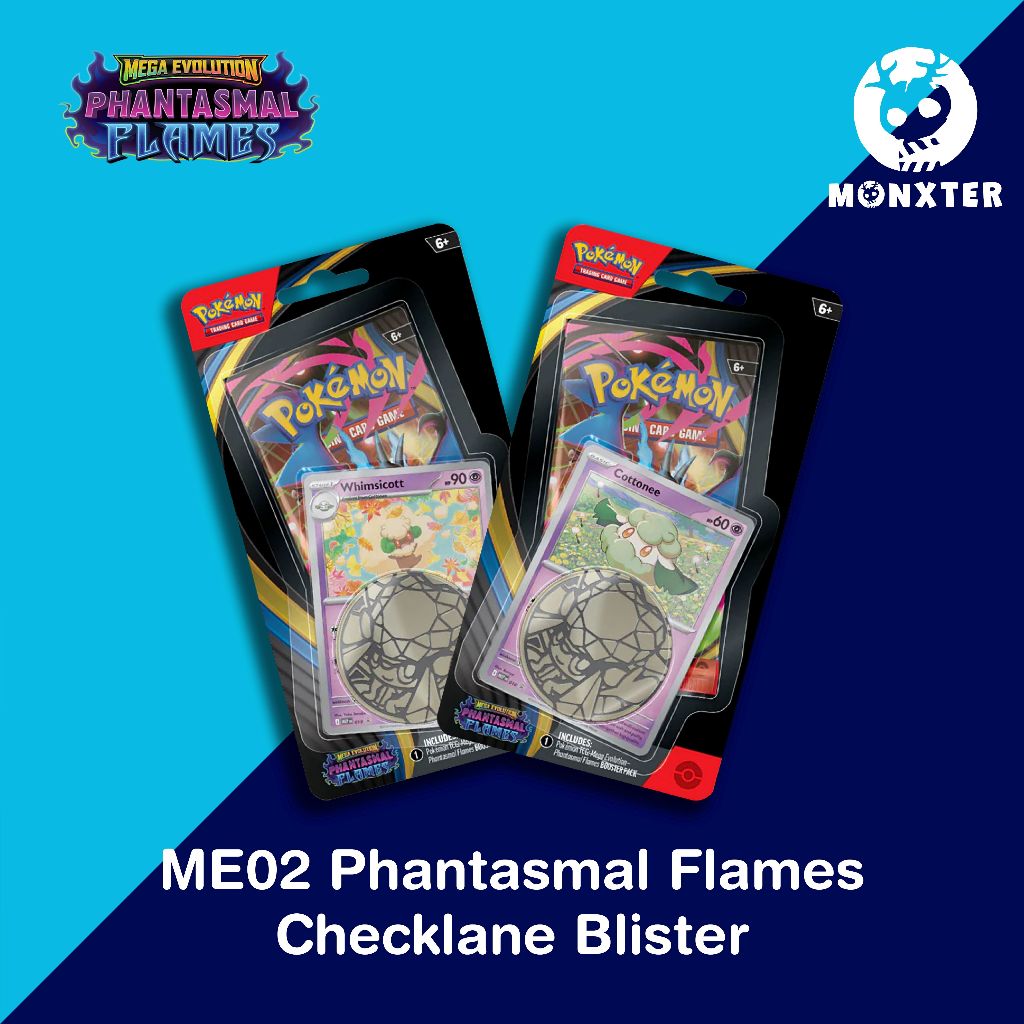 Pokémon TCG - Mega Evolution ME02 Phantasmal Flames Checklane Blister ...