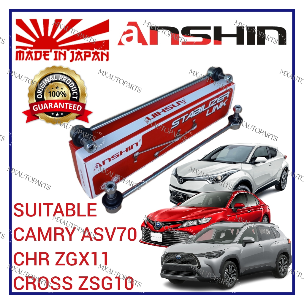 ORIGINAL ANSHIN JAPAN FRONT & REAR STABILIZER LINK TOYOTA CAMRY ASV70 ...