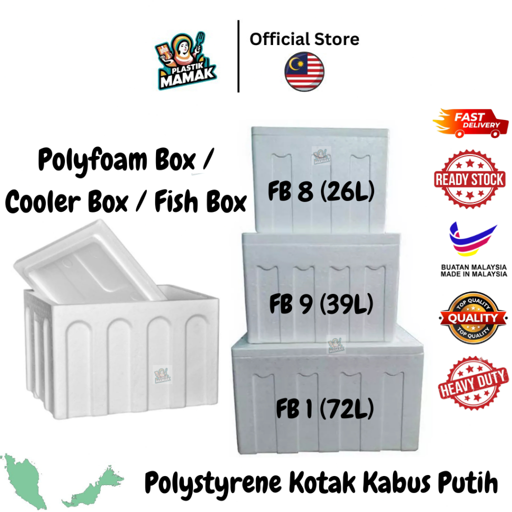 【Plastikmamak】Polyfoam Box / Ice Box / Cooler Box / Fish Box Kotak ...