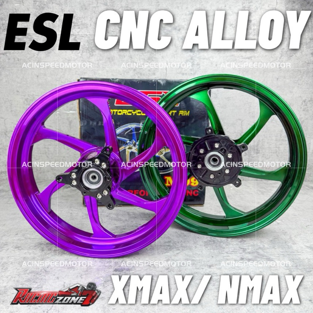 “CNC ALLOY” XMAX NMAX SPORT RIM 6 BATANG CNC ALLOY 14 Inch/ NMAX XMAX 2 ...
