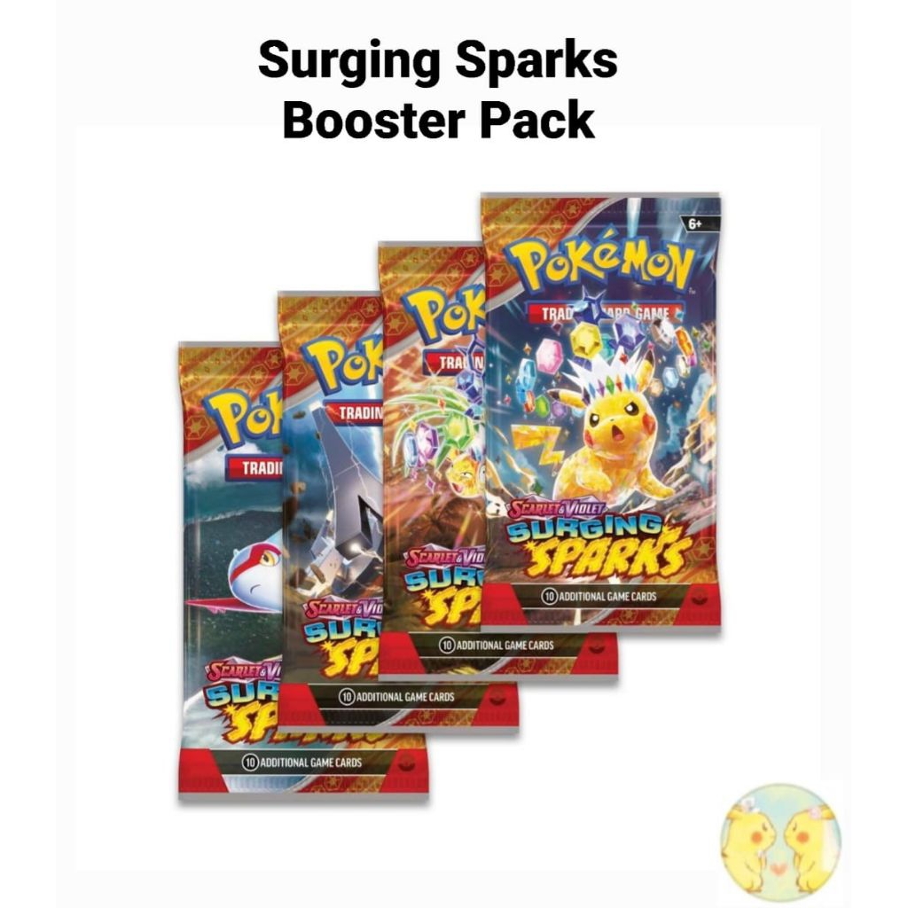 (Live Rip) SV8 Surging Sparks booster pack Pokemon Card TCG : 100% ...