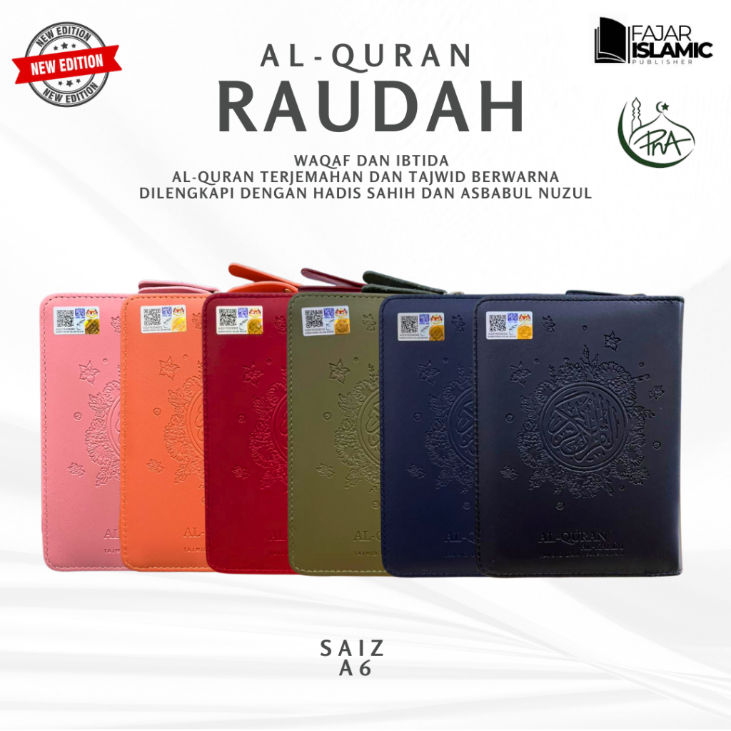 AL-QURAN RAUDAH ZIP SAIZ A6 BY PNA | Shopee Malaysia