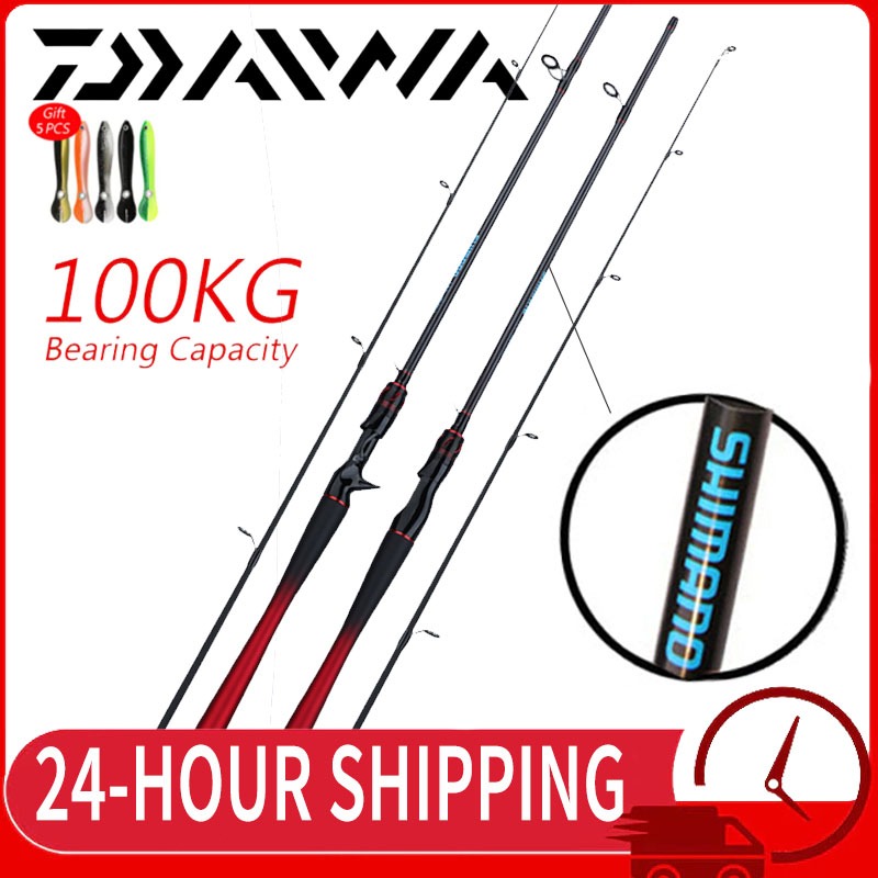 DAIWA Fishing Rod Joran Pancing Rod Pancing Spinning Carbon Lure M ...