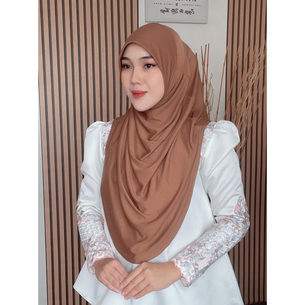 Tudung Sarung Drape V-Shape | Tudung Sarung Instant Ironless Bidang 45 ...
