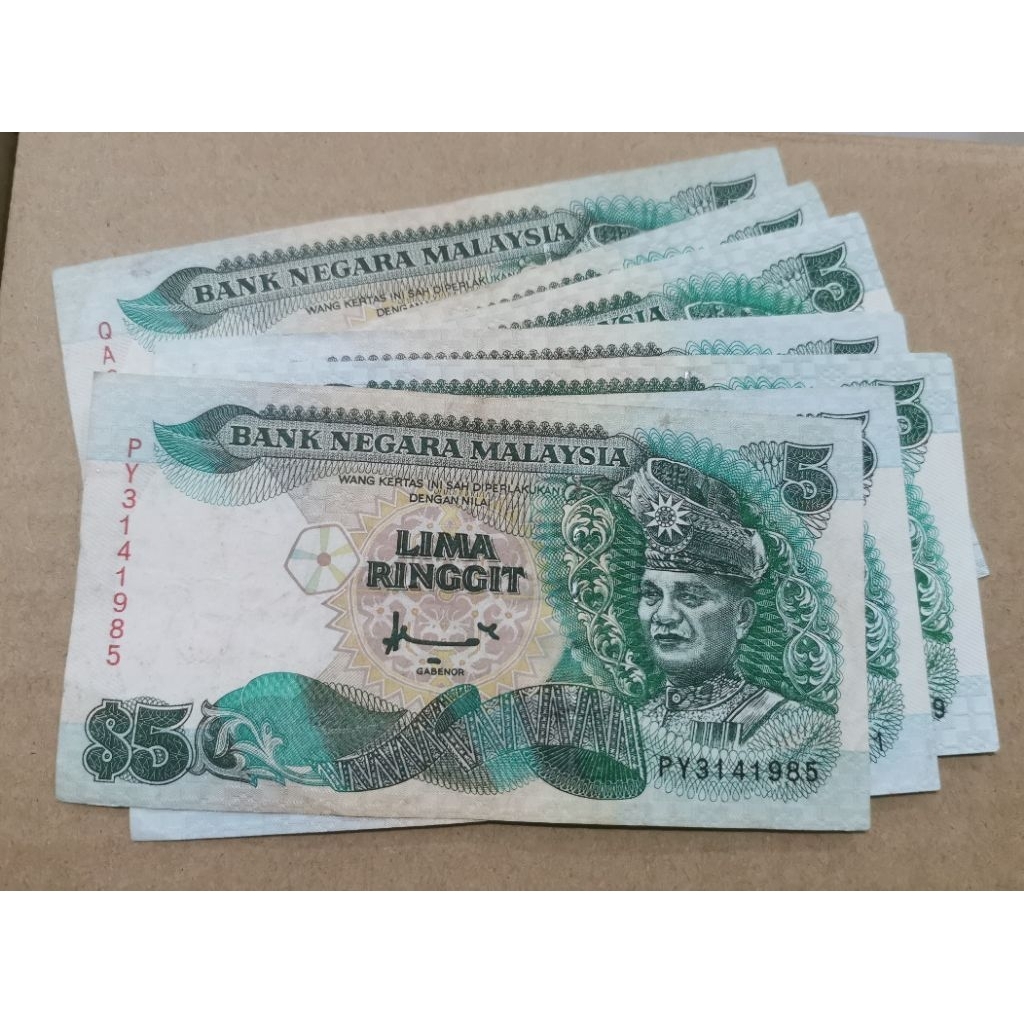 Banknote Malaysia Rm5 Siri 7 With VF Condition | Shopee Malaysia