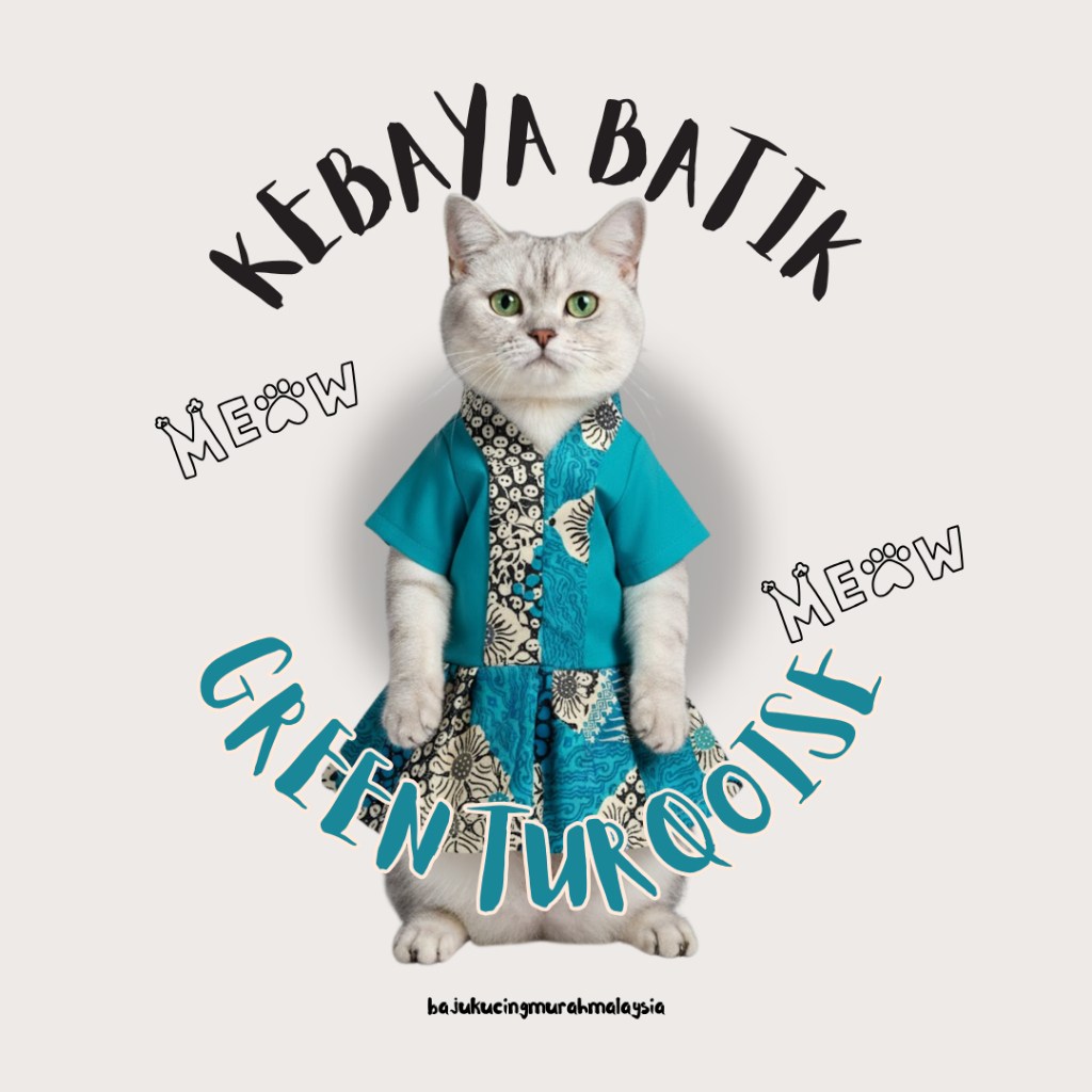 [All colour] Baju Kurung Kucing Raya Betina kualiti baik lembut PREMIUM ...