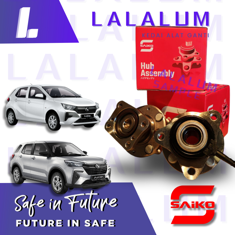 SAIKO JAPAN QUALITY PERODUA ATIVA D55T 1.0 / AXIA NEW D74A 1.0 WHEEL ...