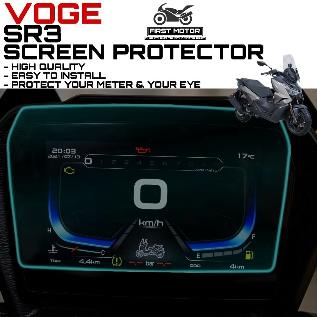 SCREEN PROTECTOR VOGE SR3 SR 3 METER DASH BOARD TINTED ACCESSORIES ...