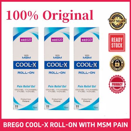 🔥Ready Stock🔥BREGO COOL-X ROLL-ON WITH MSM PAIN RELIEF GEL 75ML ...